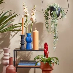 Sablie Vases Soldes -Sablie Vases Soldes vase en metal bleu h20 1