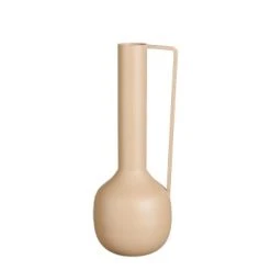 Mica Decorations Vases Vase En Métal Taupe H30 -Sablie Vases Soldes vase en metal brun clair h30