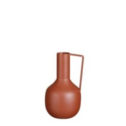 Mica Decorations Vases Vase En Métal Vert Clair H20 -Sablie Vases Soldes vase en metal brun h20