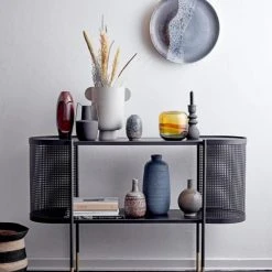 Bloomingville Vases Vase En Métal Noir H20 Cm -Sablie Vases Soldes vase en metal noir h20 cm 3