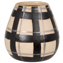 Maisons Du Monde Vases Vase En Porcelaine Beige Et Noir H13