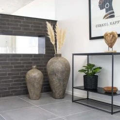 House Nordic Vases Vase En Terre Cuite 60x32cm Brun -Sablie Vases Soldes vase en terre cuite 60x32cm brun 1