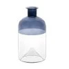 Maisons Du Monde Vases Vase En Verre Bicolore Bleu Et Transparent H18 -Sablie Vases Soldes vase en verre bicolore bleu et transparent h18 1000 8 16 227689 1