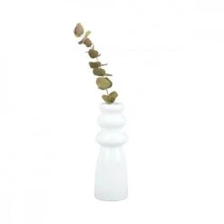 Present Time Vases Vase En Verre Blanc H20,5cm -Sablie Vases Soldes vase en verre blanc h20 5cm 3