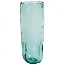 Maisons Du Monde Vases Vase En Verre Bleu Turquoise H26