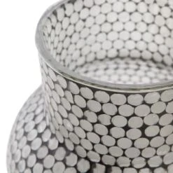 Woood Vases Vase En Verre De Mosaique Noir 11 Woood Vases Vase En Verre De Mosaique Noir -Sablie Vases Soldes vase en verre de mosaique noir 4