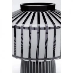 Kare Design Vases Vase En Verre Gris Clair Mat Et Noir Brillant H30 -Sablie Vases Soldes vase en verre gris clair mat et noir brillant h30 3