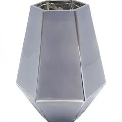 Kare Design Vases Vase En Verre Gris Et Doré H21