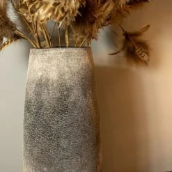 Now’s Home Vases Vase En Verre Gris Et Taupe -Sablie Vases Soldes vase en verre gris et taupe 3