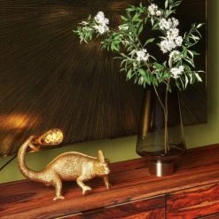 Kare Design Vases Vase En Verre Marron Et Acier Doré H40 -Sablie Vases Soldes vase en verre marron et acier dore h40 3