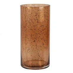 Maisons Du Monde Vases Vase En Verre Marron Et Noir H25