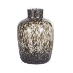 Maisons Du Monde Vases Vase En Verre Noir Et Transparent