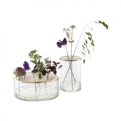 Villa Collection Vases Vase En Verre Or -Sablie Vases Soldes vase en verre or 2