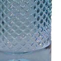 Sensei Maison Vases Vase En Verre Recyclé Bleu Jean's 28 Cm -Sablie Vases Soldes vase en verre recycle bleu jean s 28 cm 2