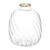 Maisons Du Monde Vases Vase En Verre Strié Et Doré H11 - Lot De 2 -Sablie Vases Soldes vase en verre strie et dore h11 1000 5 36 217418 1