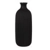 Maisons Du Monde Vases Vase En Verre Strié Noir H30 -Sablie Vases Soldes vase en verre strie noir h30 1000 16 32 214216 2