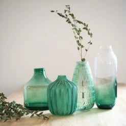 Maisons Du Monde Vases Vase En Verre Teinté Vert H18 -Sablie Vases Soldes vase en verre teinte vert h18 1000 1 8 172126 2