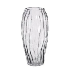 Mica Decorations Vases Vase En Verre Crème H32 -Sablie Vases Soldes vase en verre transparent h32