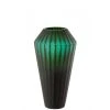 LANADECO Vases Vase En Verre Vert H33,5cm -Sablie Vases Soldes vase en verre vert h33 5cm