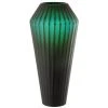 LANADECO Vases Vase En Verre Vert H43cm -Sablie Vases Soldes vase en verre vert h43cm