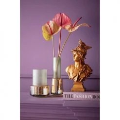 Kare Design Vases Vase En Verre Vert Mat Et Doré Brillant H18 -Sablie Vases Soldes vase en verre vert mat et dore brillant h18 1