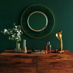 Kare Design Vases Vase En Verre Vert Mat Et Doré Brillant H18 -Sablie Vases Soldes vase en verre vert mat et dore brillant h18 2