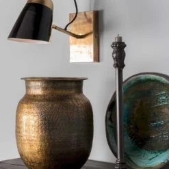 Dutchbone Vases Vase Et Pot En Métal Doré -Sablie Vases Soldes vase et pot en metal dore 3