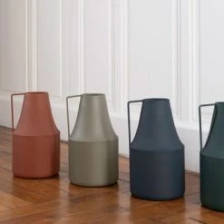 Passage Vernet Vases Vase Façon Pot à Lait En Métal Gris -Sablie Vases Soldes vase facon pot a lait en metal gris 3