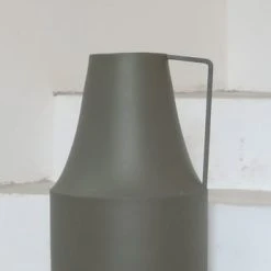 Passage Vernet Vases Vase Façon Pot à Lait En Métal Gris -Sablie Vases Soldes vase facon pot a lait en metal gris 4