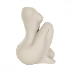 Present Time Vases Vase Femme Assise Polyrésine Blanc H37cm -Sablie Vases Soldes vase femme assise polyresine blanc h37cm 4