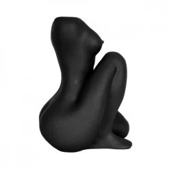 Present Time Vases Vase Femme Assise Polyrésine Noir H37cm -Sablie Vases Soldes vase femme assise polyresine noir h37cm 2
