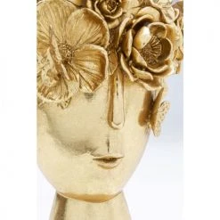 Kare Design Vases Vase Femme Couronne De Fleurs En Polyrésine Dorée H30 -Sablie Vases Soldes vase femme couronne de fleurs en polyresine doree h30 1