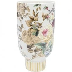 Kare Design Vases Vase Fleurs En Céramique Blanche H27 -Sablie Vases Soldes vase fleurs en ceramique blanche h27 2