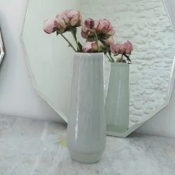 Maison Tilleul Vases Vase Fuselé En Céramique - PM Vert -Sablie Vases Soldes vase fusele en ceramique pm vert 3