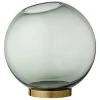 AYTM Vases Vase Globe Verre Et Laiton Large D21cm -Sablie Vases Soldes vase globe verre et laiton large d21cm