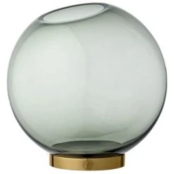 AYTM Vases Vase Globe Verre Et Laiton Large D21cm -Sablie Vases Soldes vase globe verre et laiton large d21cm 15