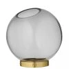 AYTM Vases Vase Globe Verre Et Laiton Medium D16cm