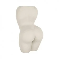 Present Time Vases Vase Lady Résine Blanc -Sablie Vases Soldes vase lady resine blanc 3