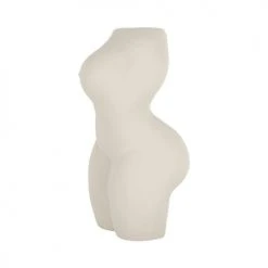 Present Time Vases Vase Lady Résine Blanc -Sablie Vases Soldes vase lady resine blanc 4