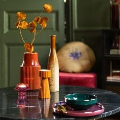 Maisons Du Monde Vases Vase Longue Vue En Grès Marron H31 -Sablie Vases Soldes vase longue vue en gres marron h31 1000 4 9 226903 2