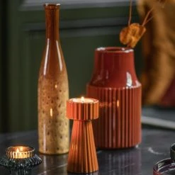 Maisons Du Monde Vases Vase Longue Vue En Grès Marron H31 -Sablie Vases Soldes vase longue vue en gres marron h31 1000 4 9 226903 3