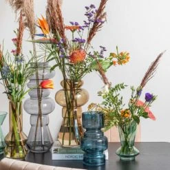 Present Time Vases Vase Morgana Glass H35cm -Sablie Vases Soldes vase morgana glass h35cm 5