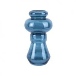 Present Time Vases Vase Morgana Glass Medium Verre Bleu