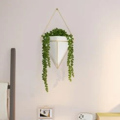 Umbra Vases Vase Mural Trigg Céramique Doré -Sablie Vases Soldes vase mural trigg ceramique dore 5