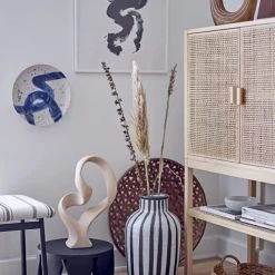 Bloomingville Vases Vase Nawel Terracotta Noir Et Blanc H44 Cm -Sablie Vases Soldes vase nawel terracotta noir et blanc h44 cm 2