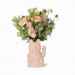 DOIY Vases Vase Neko Céramique Rose -Sablie Vases Soldes vase neko ceramique rose 3