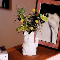 DOIY Vases Vase Neko Céramique Rose -Sablie Vases Soldes vase neko ceramique rose 8