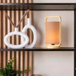 Present Time Vases Vase Oval High Résine Blanc -Sablie Vases Soldes vase oval high resine blanc 5