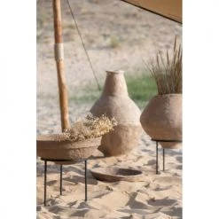 LANADECO Vases Vase Papier Mâché Marron H85,5cm -Sablie Vases Soldes vase papier mache marron h85 5cm 1