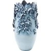 Kare Design Vases Vase Papillons Et Fleurs En Grès Bleu H50 -Sablie Vases Soldes vase papillons et fleurs en gres bleu h50